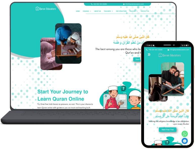 website landing page design